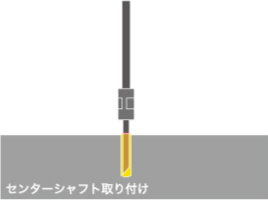 2 センターシャフト取り付け