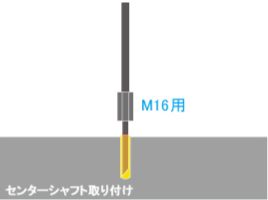 2 センターシャフト取り付け